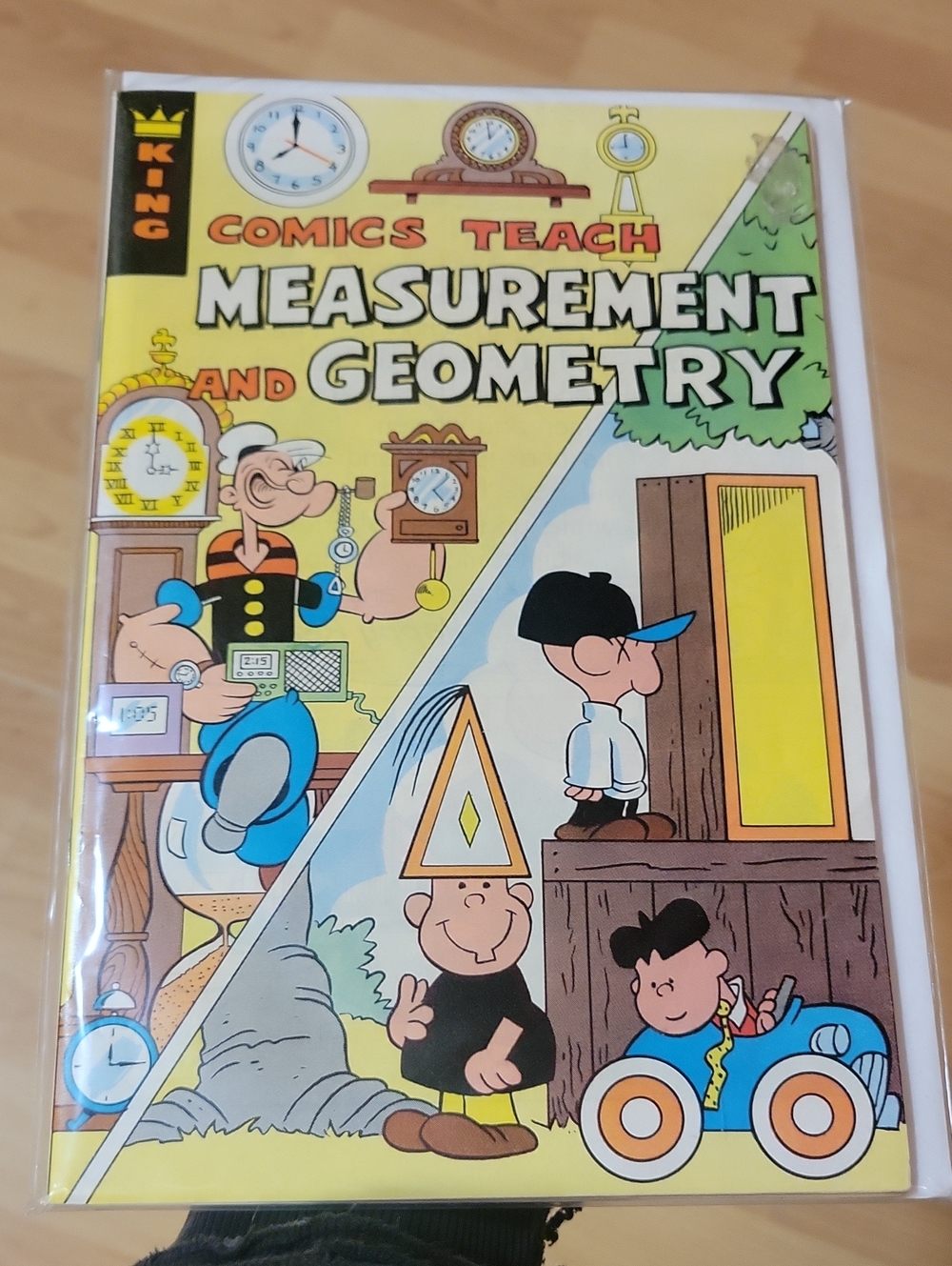 1979~ POPEYE Measurement and Geometry Kids Comic Book - Yellow
